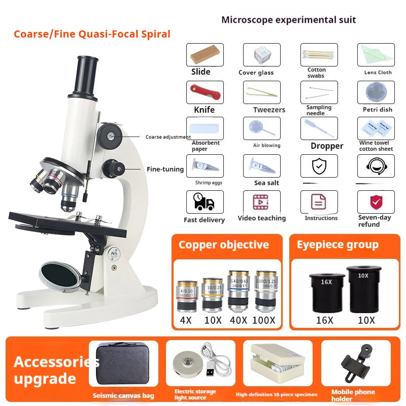Axl Optical Microscope for Kids – Up to 500x | School Science Student Optical Microscope Axl 4