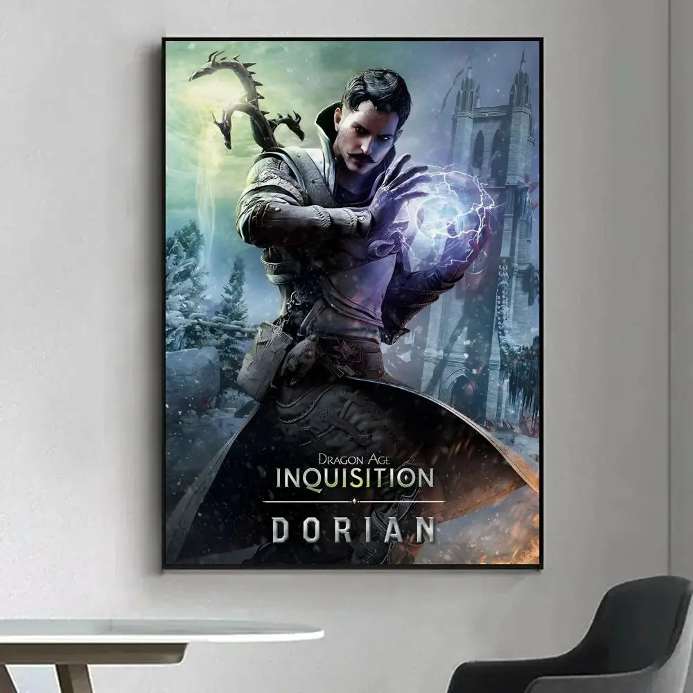 Dragon Age Inquisition HD Wall Poster – Game Room Art Decor Wall Art Poster Axl