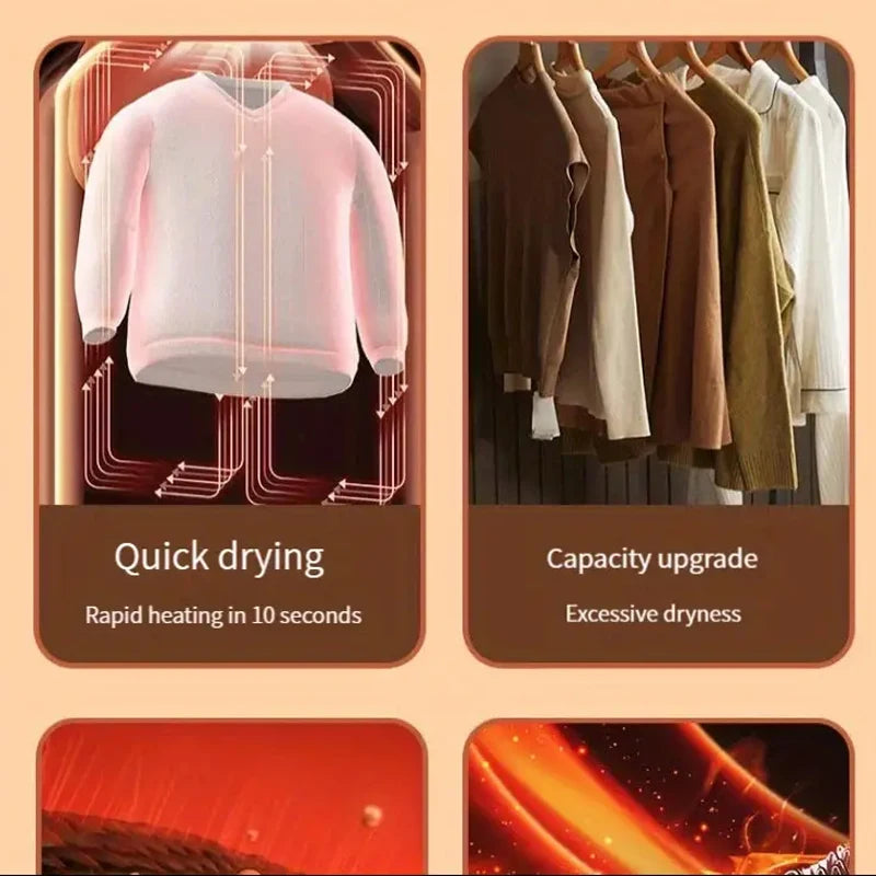 BALASHOV Portable Folding Clothes & Shoe Dryer – Dehumidifier Portable Clothes Dryer Axl