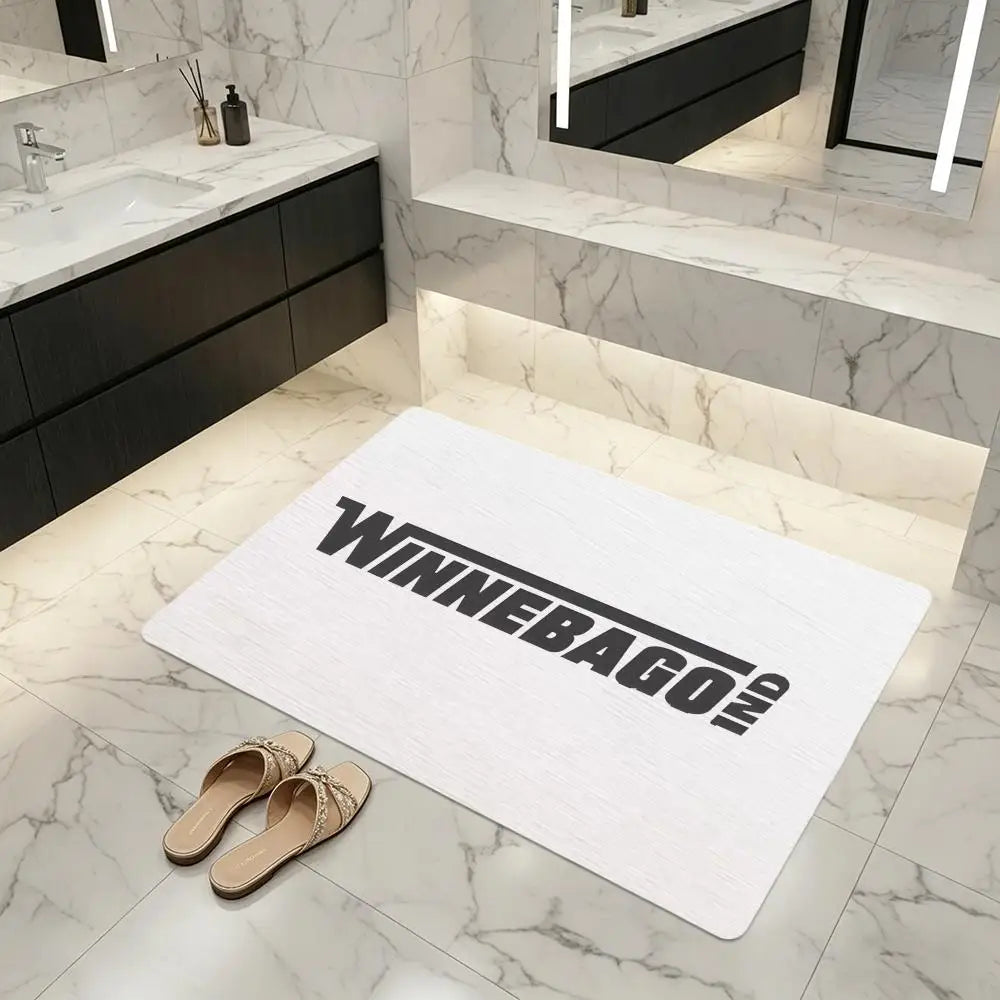 Diatomite Bath Mat – Quick-Dry, Non-Slip &amp; Absorbent Floor Mat Diatomite Bath Mat Axl