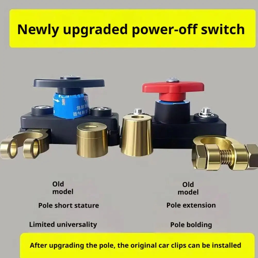 Car Battery Disconnect Switch 12V/24V – Universal Cutoff Isolator Battery Disconnect Switch Axl