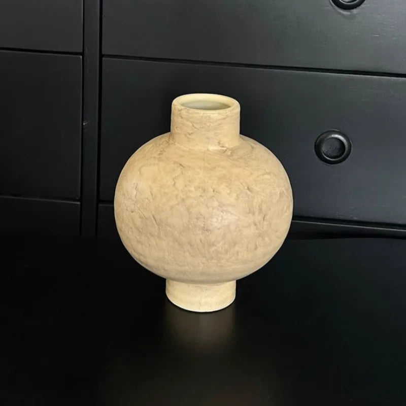 Nordic Ceramic Bud Vase Set – Wabi-Sabi Living Room Décor Ceramic Bud Vase Axl Yellow