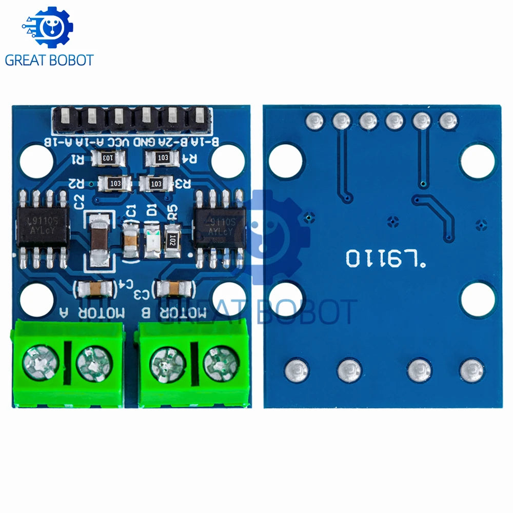 L9110S H-Bridge Dual DC Motor Driver Module | Arduino Motor Driver Module Axl