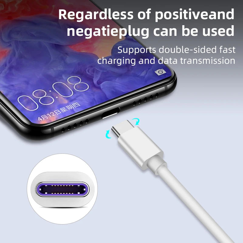 2M USB-C Fast Charge Cable 5A – Samsung, Huawei, Xiaomi USB-C Charging Cable Axl