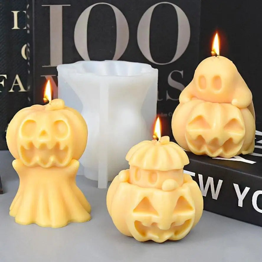 Halloween Silicone Mold – Ghost Pumpkin & Hand DIY Craft Silicone Craft Mold Axl