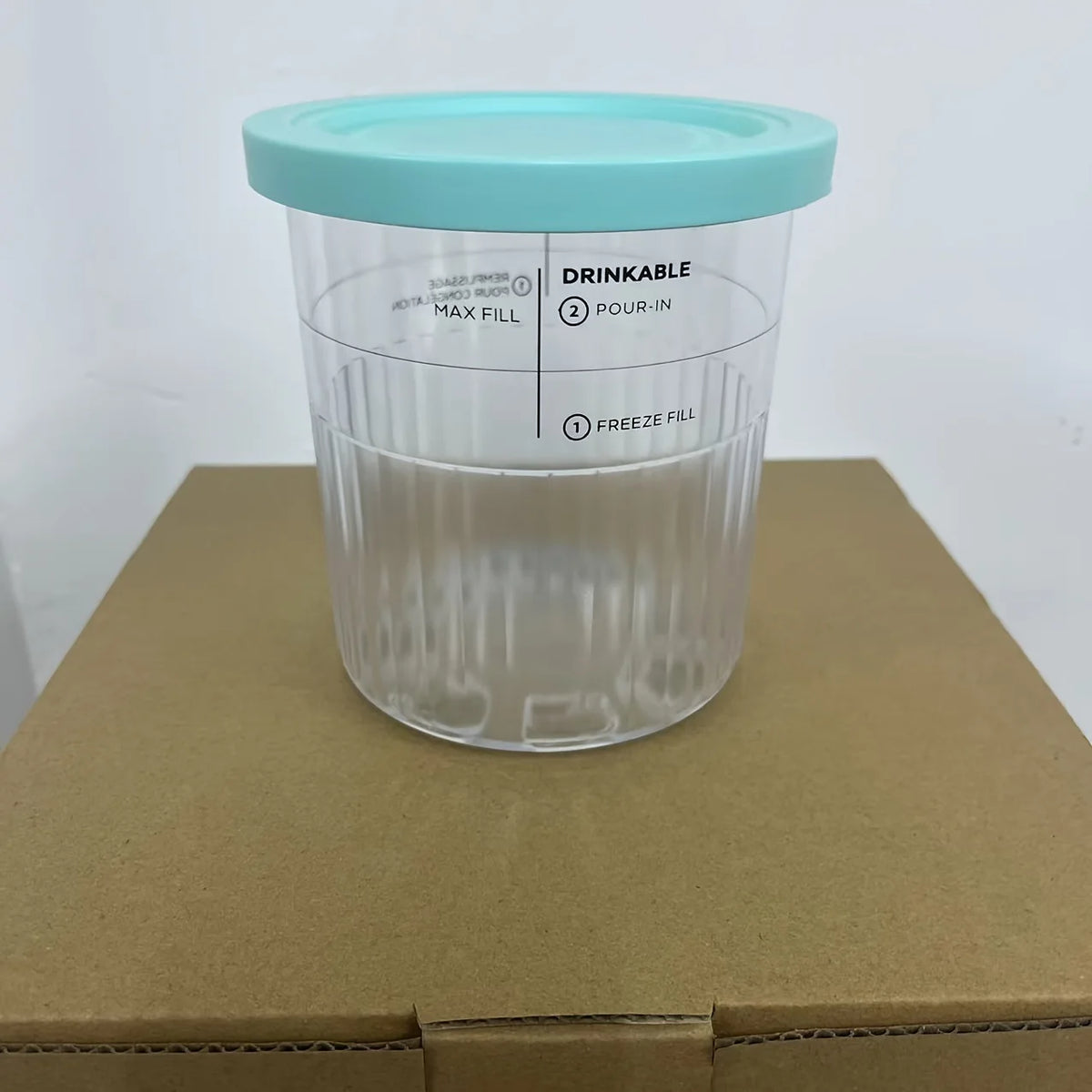 Replacement Pint Containers with Lids for Ninja Creami NC500 NC501 Ice Cream Containers Axl Blue As whown