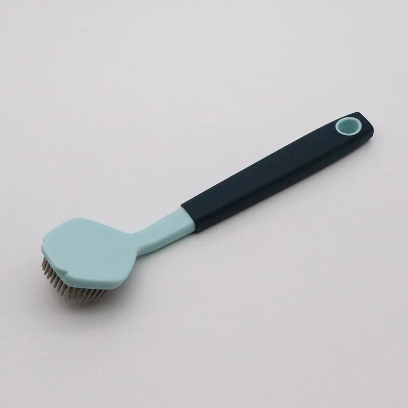 Long Handle Pot Brush – Kitchen & Stove Cleaning Scrub Brush Kitchen Cleaning Brush Axl Blue