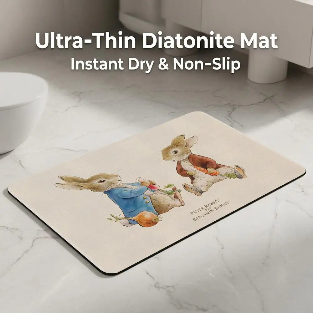 Peter Rabbit Diatomite Bath Mat – Quick Dry & Non-Slip Diatomite Bath Mat Axl