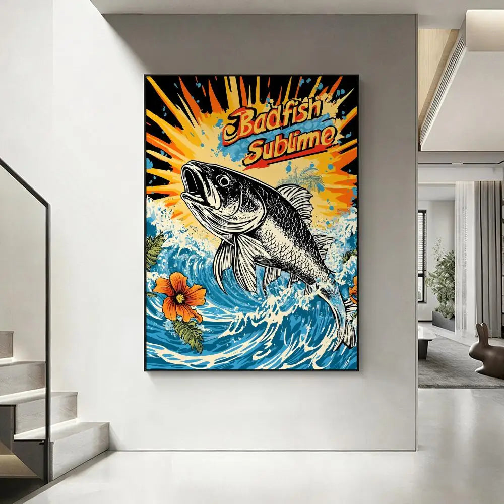 Sublime Band Poster – HD Waterproof Wall Art Print Decor Wall Art Poster Axl White3 30X40cmNoframe