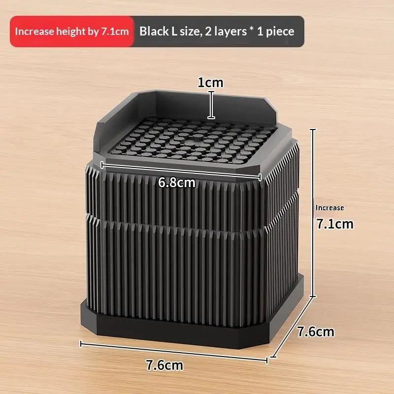 Heavy-Duty Adjustable Furniture Risers – Bed & Sofa Leg Lifters Furniture Risers Axl B3