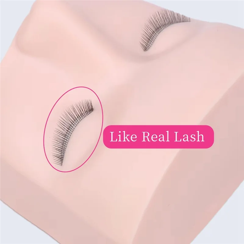 3-Layer Lash Mannequin Head – Eyelash Extension Practice Tool Lash Practice Mannequin Axl