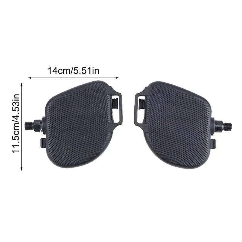 Anti-Slip Exercise Bike Pedals with Straps – Replacement Pair Bike Pedals Axl