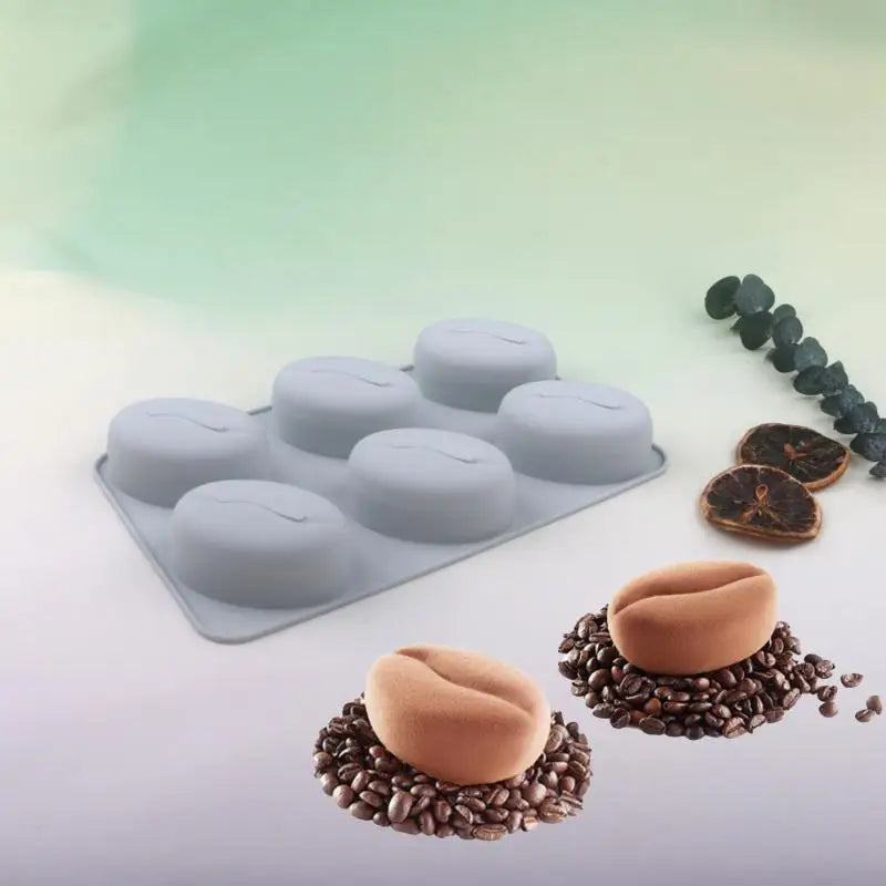 Coffee Bean Silicone Mold – 6 & 28 Cavity Mousse Cake Baking Silicone Baking Mold Axl