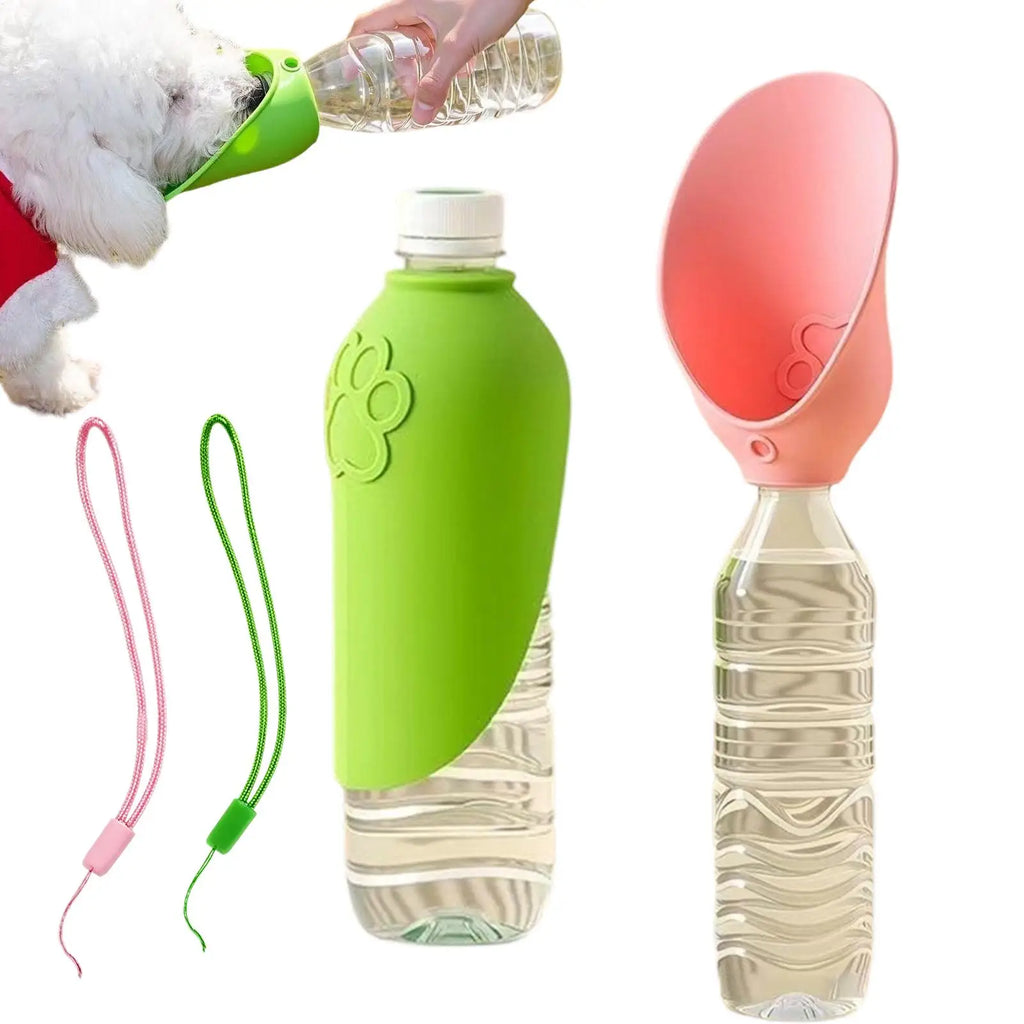 Foldable Pet Water Bottle 2-Pack – Portable Dog & Cat Dispenser Pet Water Bottle Axl