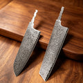67-Layer Damascus Santoku Knife Blank Blade – Hand-Forged Knife Blank Blade Axl Kitchen Blade-Blade