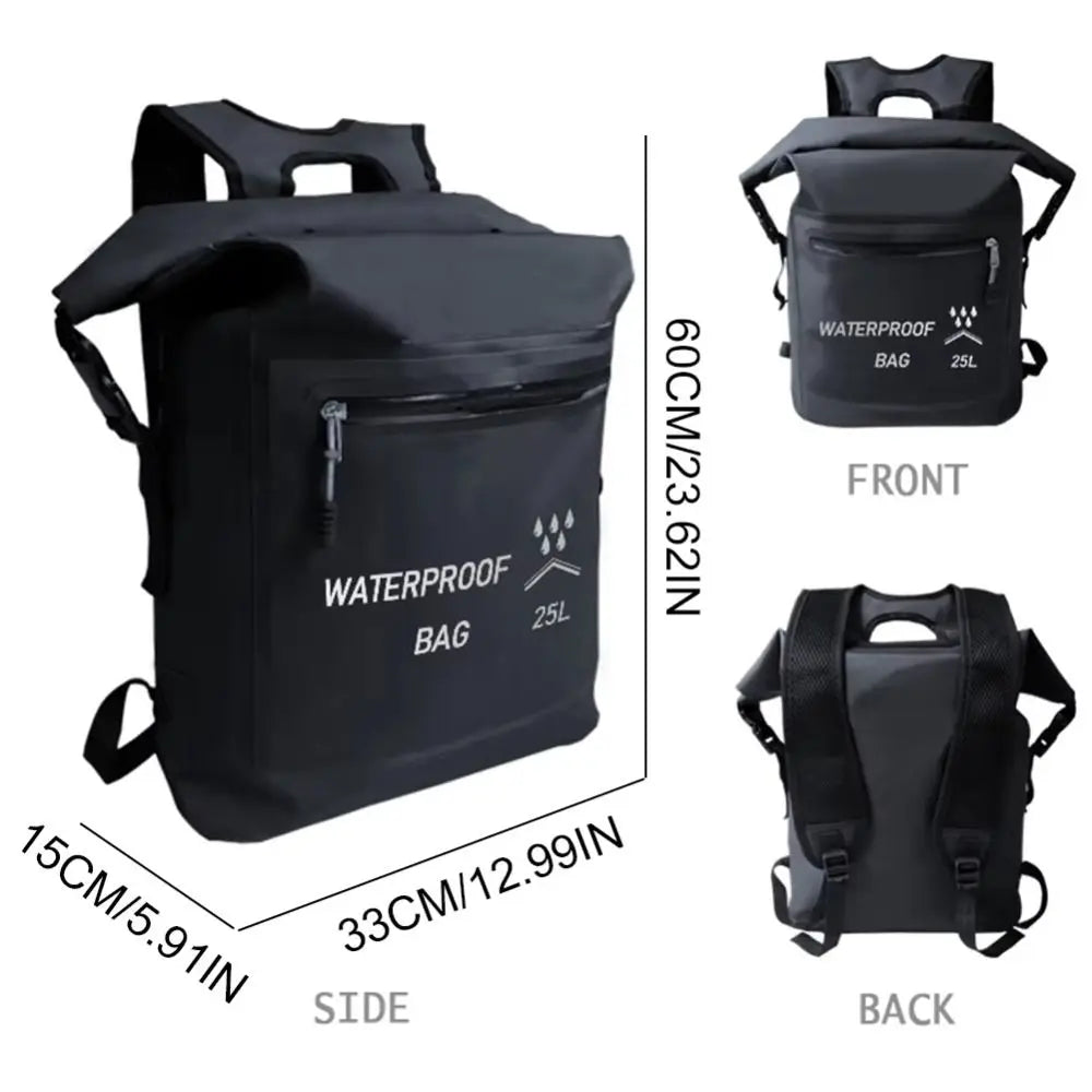 25L Waterproof Roll-Top Backpack – Dry Bag Beach & Swimming Waterproof Dry Bag Axl
