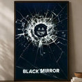 Black Mirror Self-Stick HD PVC Wall Poster – Waterproof Decor Wall Art Poster Axl White04 30X40cmNoframe