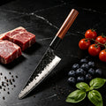 Hand Hammered Kiritsuke Chef Knife – Japanese Stainless Steel Japanese Chef Knife Axl Kiritsuke Knife