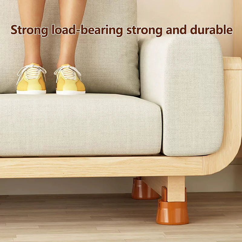 Adjustable Furniture Risers – Heavy-Duty Non-Slip Leg Pads Furniture Riser Axl