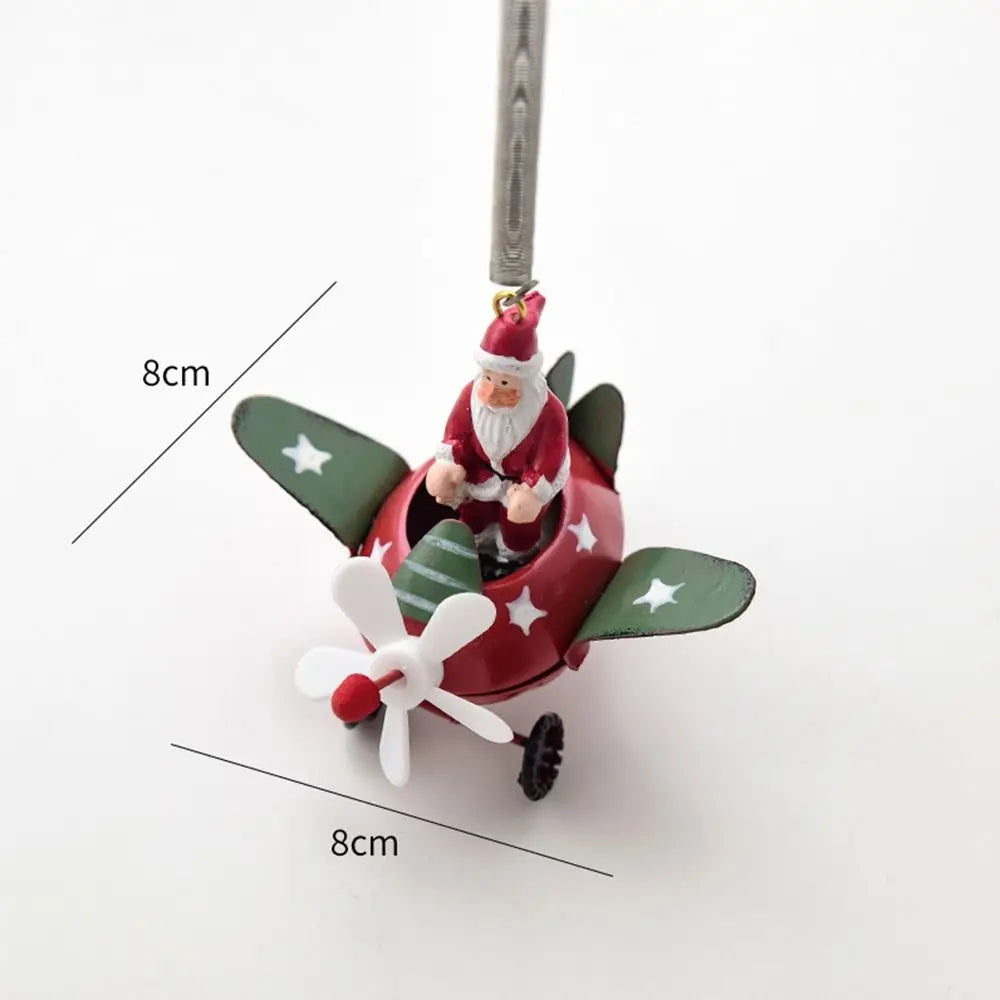 Santa Claus Airplane & Mailbox Christmas Hanging Ornament Christmas Ornament Axl