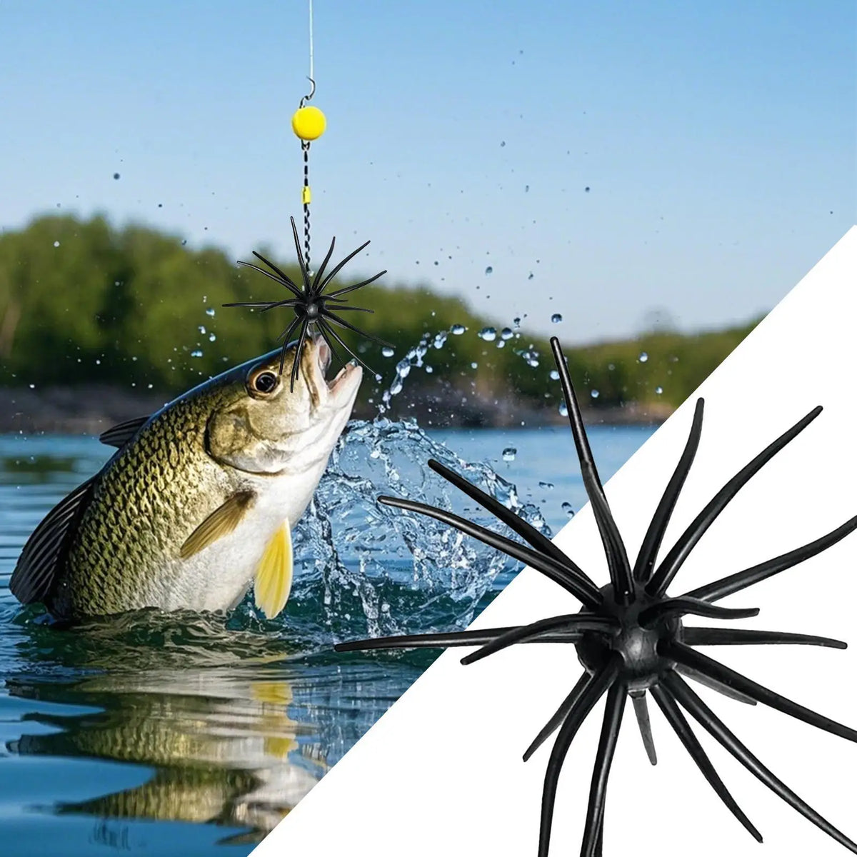 Artificial Sea Urchin Fishing Lure – Soft Silicone Bait Soft Fishing Lure Axl