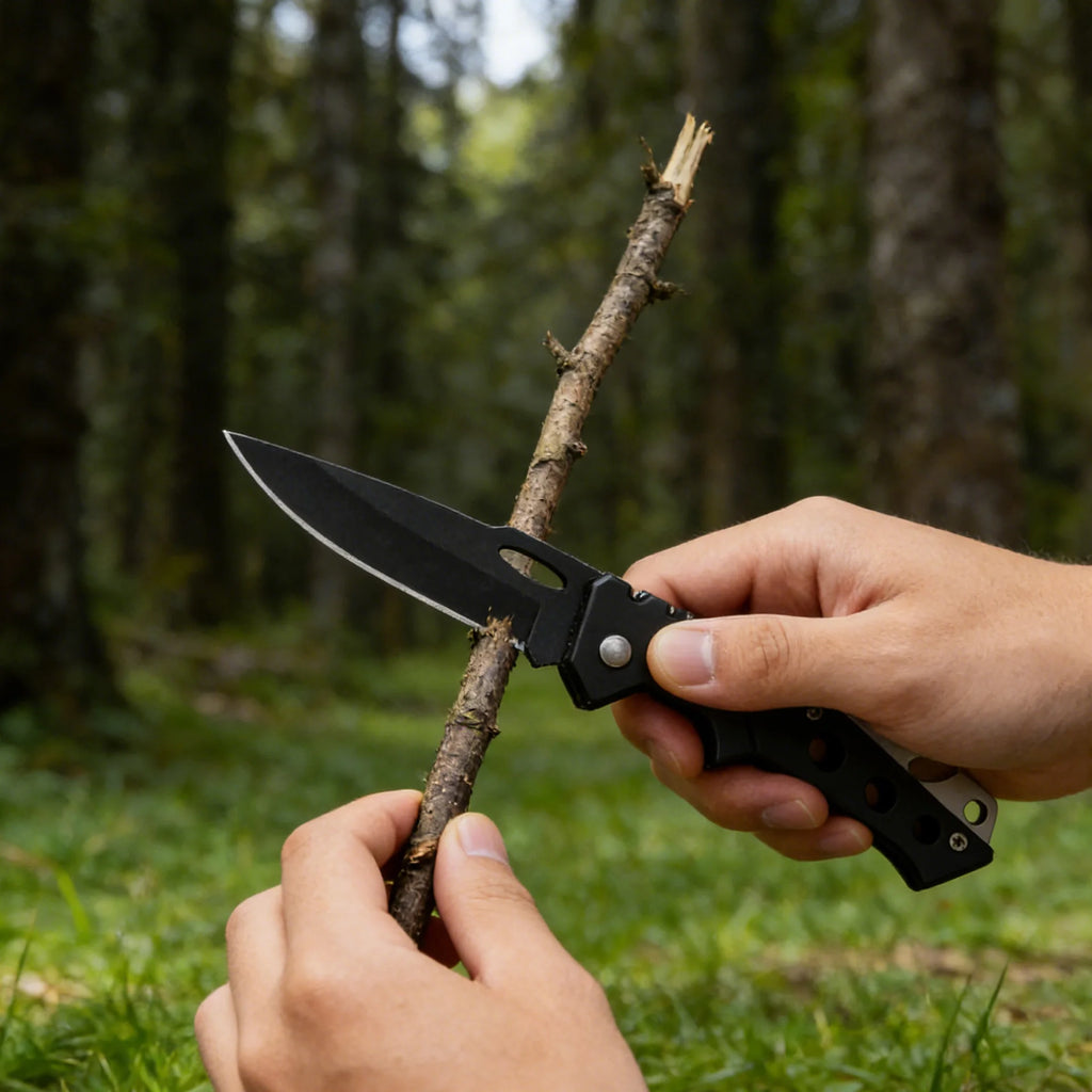 Multi-Tool Folding Utility Knife – Stainless Steel Camping Blade Folding Utility Knife Axl
