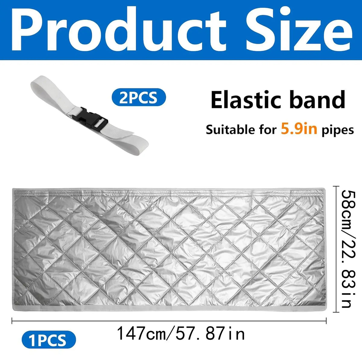 AC Hose Insulation Cover – Heat-Resistant Exhaust Tube Wrap AC Hose Cover Axl