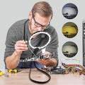Hands-Free Neck Magnifying Glass 130mm | Cold & Warm LED Light Neck Magnifier Axl 130mm