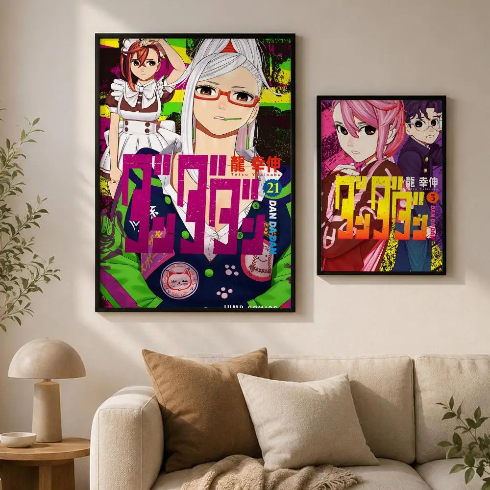 Dandadan Manga Poster – Waterproof Self-Adhesive Wall Art Anime Wall Poster Axl