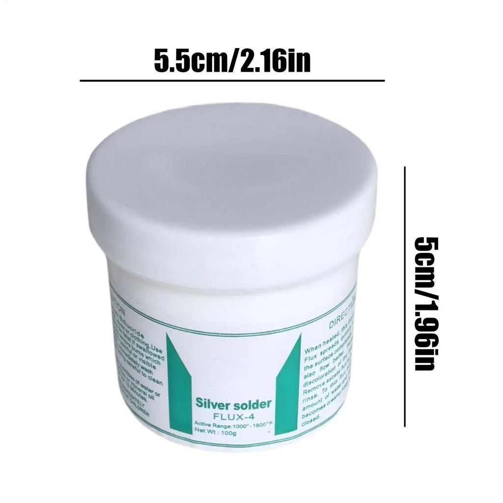 Solder Flux Paste 100g | Silver Brass Brazing Powder for Welding Soldering Flux Paste Axl