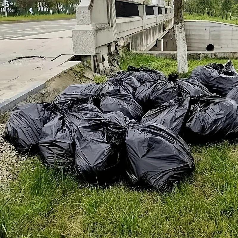 Heavy-Duty Garbage Bags 50-Pack | 8L Flat Top Bin Liners Plastic Bin Liners Axl