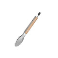 Leeseph Stainless Steel Food Tongs with Wooden Handle 7-16" Kitchen Tongs Axl 27.2cm