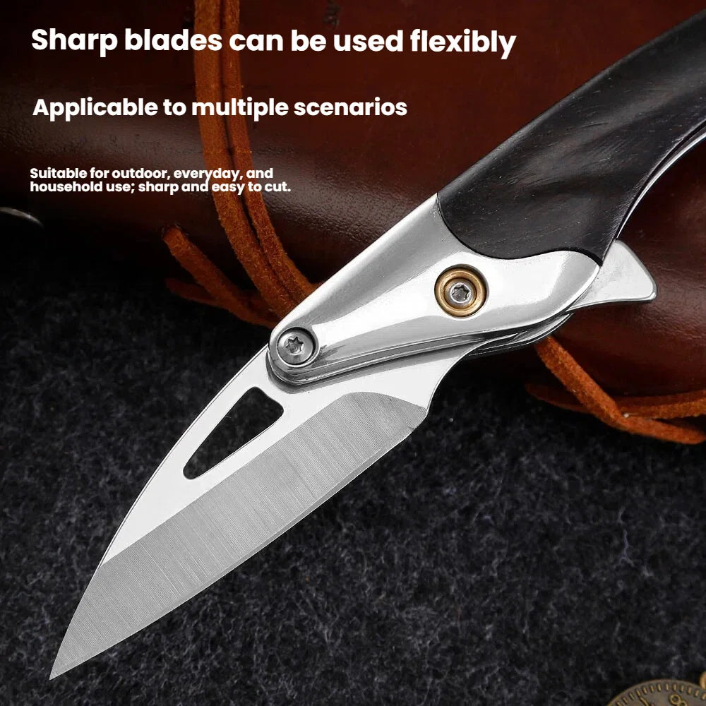 Folding Fruit Knife – Black Walnut & 7Cr17 Stainless Steel Folding Paring Knife Axl