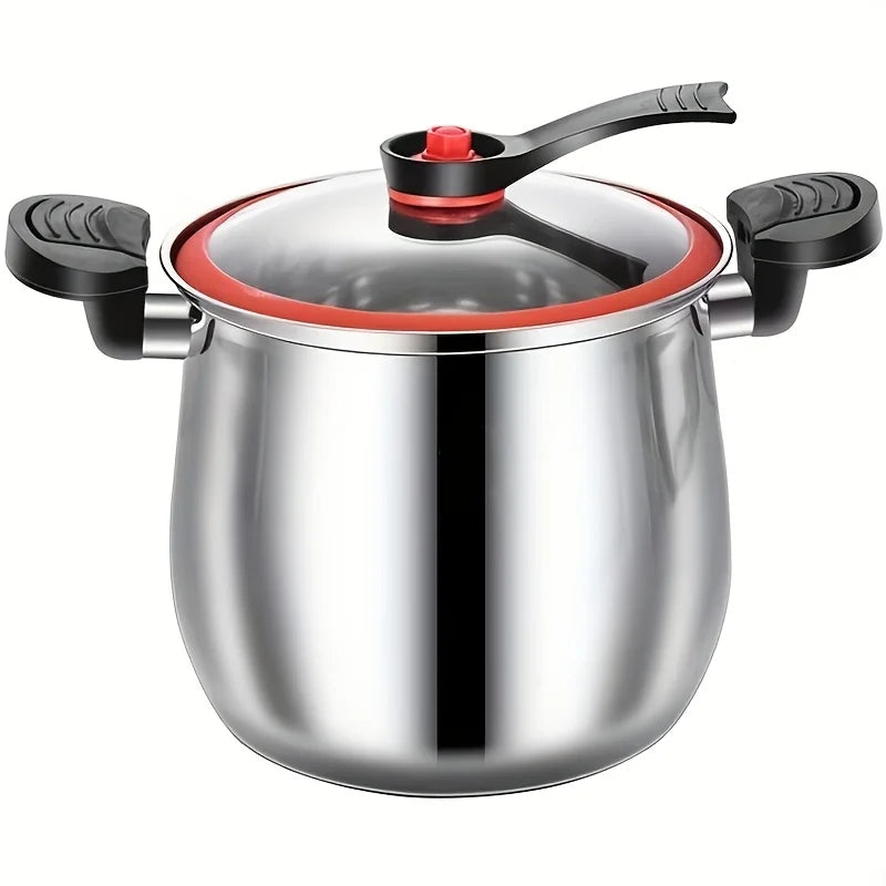 KEMORELA 22cm Stainless Steel Stockpot with Glass Lid Stainless Steel Stockpot Axl 22cm