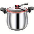 KEMORELA 22cm Stainless Steel Stockpot with Glass Lid | Induction Soup & Stock Pot Axl 22cm