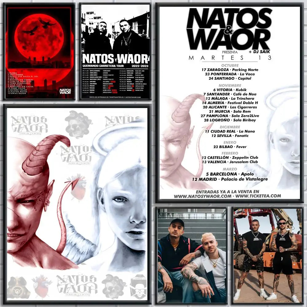 N-Natos Y Waor Band Poster Removable Wall Sticker – HD Decal Wall Art Sticker Axl
