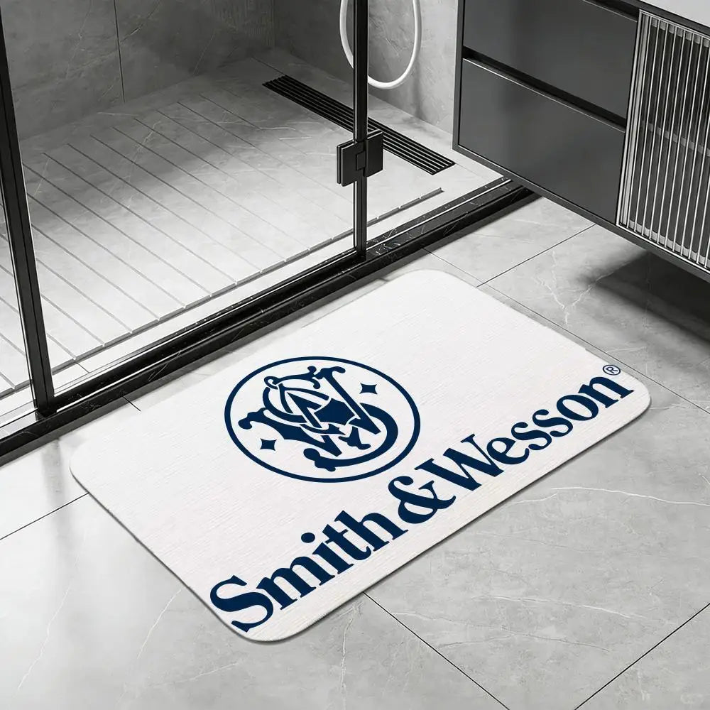 Diatomite Bath Mat – Quick Dry, Absorbent & Non-Slip Floor Mat Bath Mat Axl White2 40x60cm