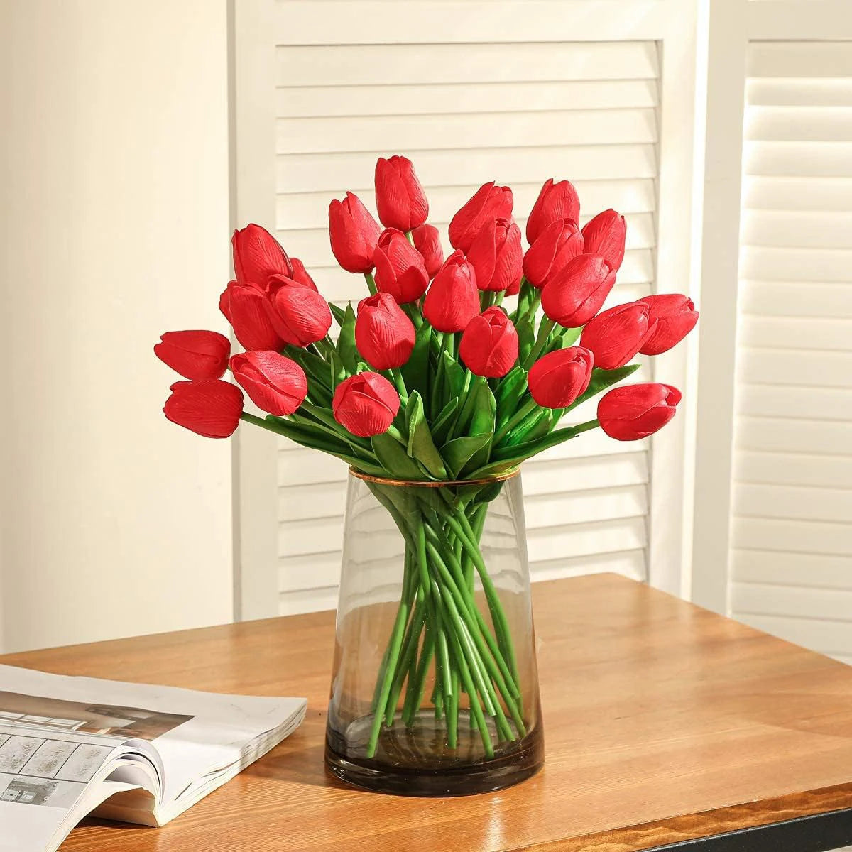 Artificial Tulip Flowers – Latex Bouquet for Wedding & Home Decor Artificial Flower Bouquet Axl