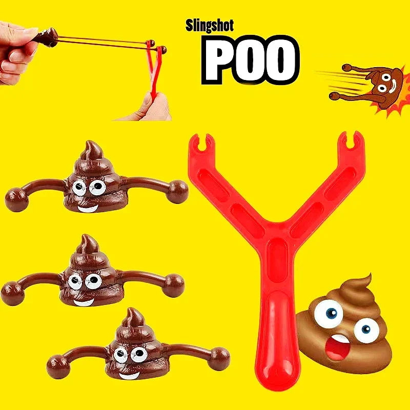 8-Set Catapult Poop Shooting Toy – Kids Party Carnival Gift Novelty Catapult Toy Axl