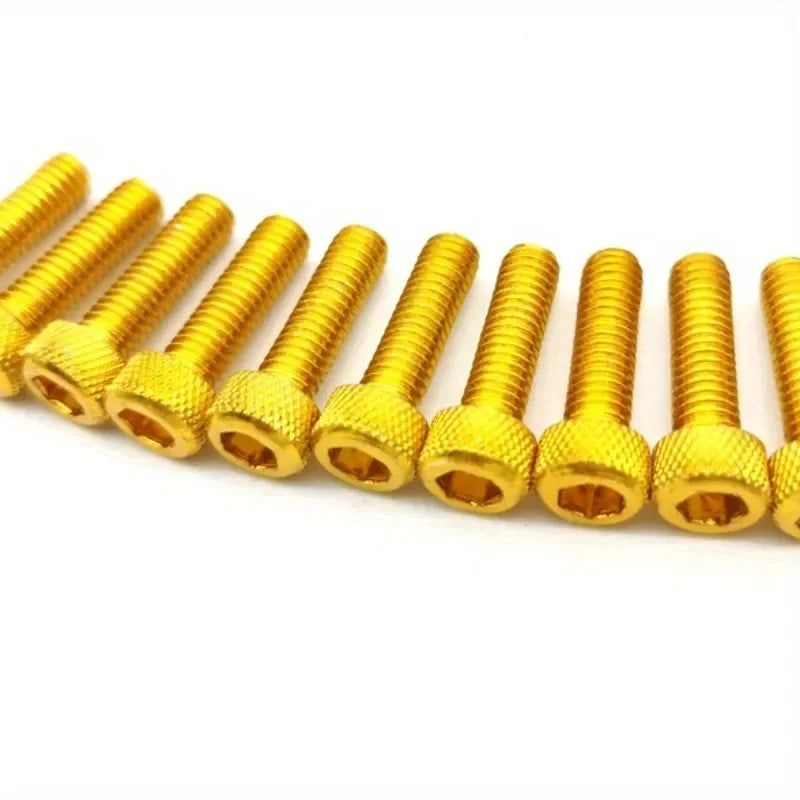 6MM Colorful Motorcycle Fairing Bolts & Nuts Kit – 10 Pack Motorcycle Fairing Bolts Axl