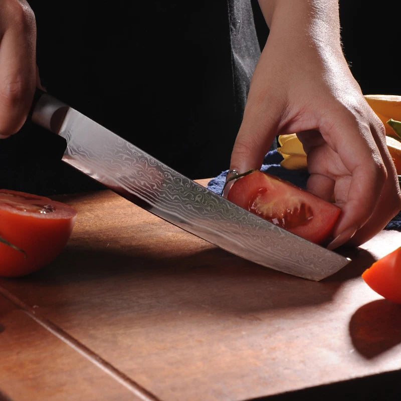 Damascus Steel Chef Knife | Kiritsuke Slicing & Boning Knife Damascus Chef Knife Axl