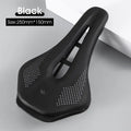 WEST BIKING Ultralight Bike Saddle – Hollow PU Leather MTB Seat Bicycle Saddle Axl Black