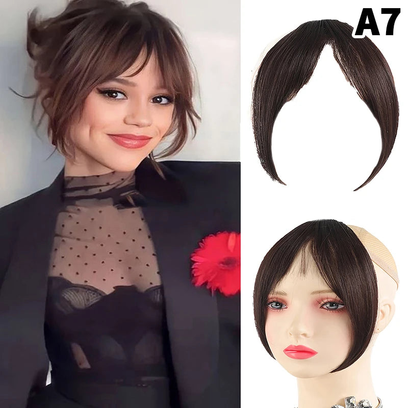 Synthetic Wig Bangs Clip-In Hair Extensions for Women Clip-In Hairpiece Axl A7