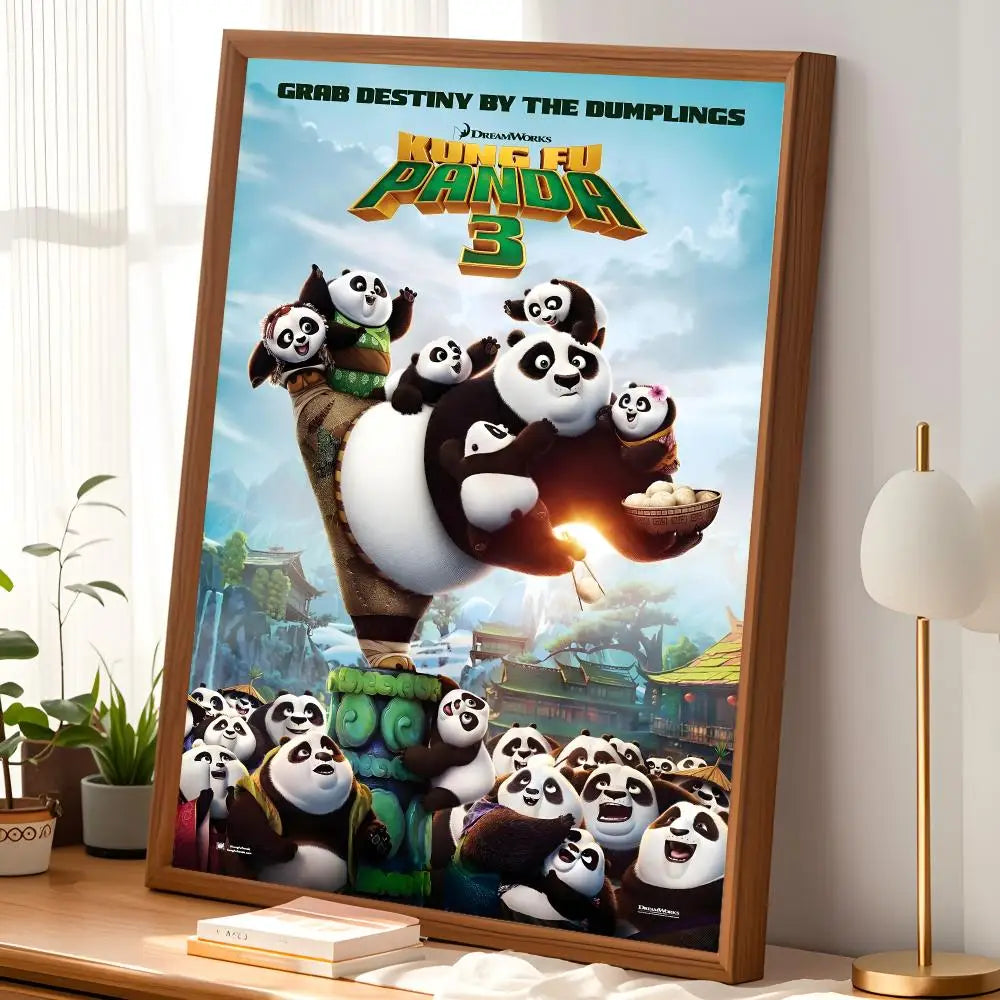 Kung Fu Panda Self-Stick HD Wall Art Poster – Waterproof Decor Wall Art Poster Axl