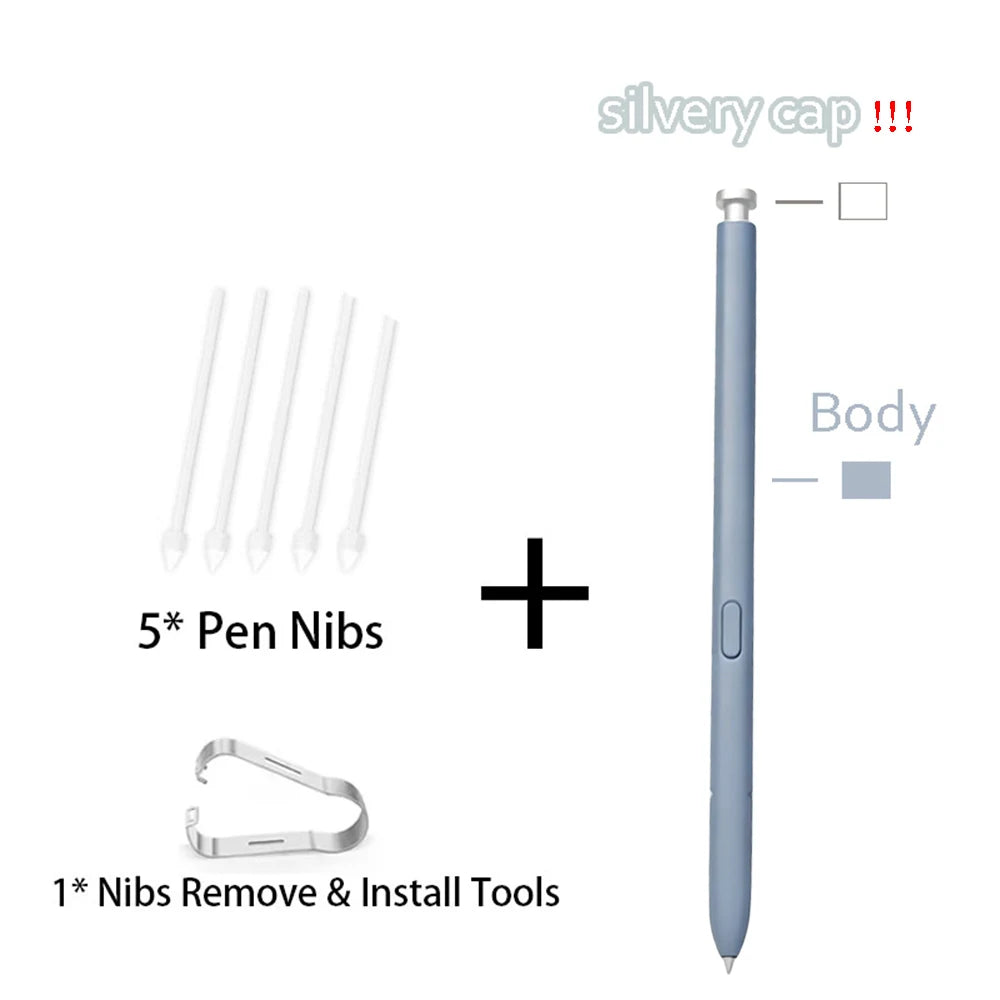 Samsung Galaxy S25 Ultra Replacement Stylus Pen + 5 Nibs Replacement Stylus Pen Axl Silver