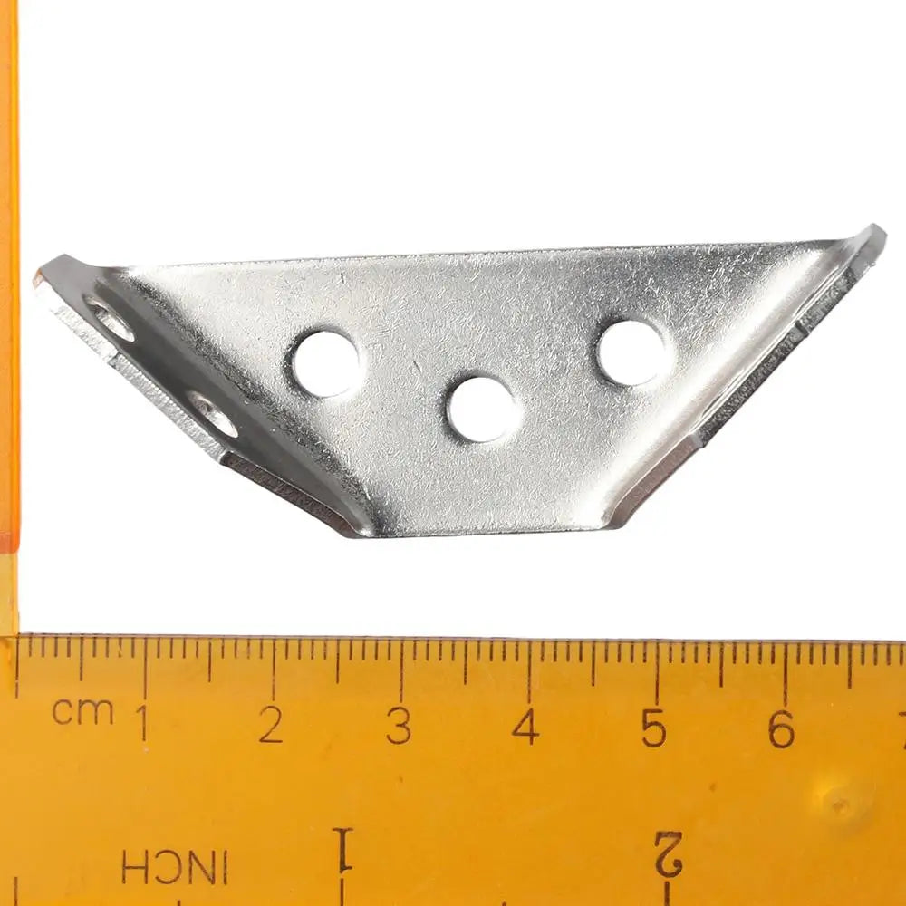 10-Pack Stainless Steel Trapezoid Angle Corner Brackets – Furniture Corner Angle Brackets Axl