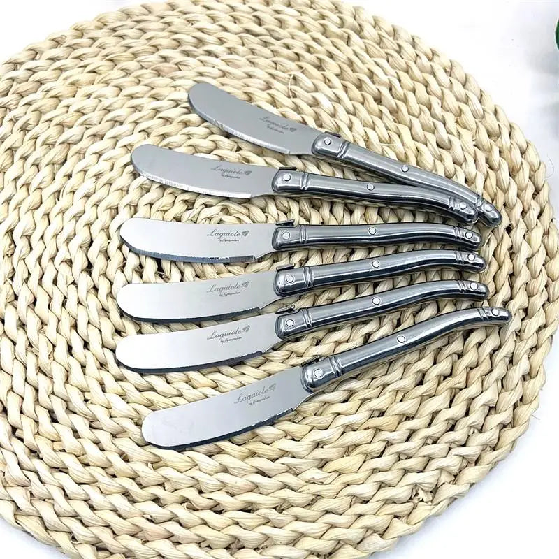 Laguiole Stainless Steel Butter Spreaders & Cheese Knives Set Butter Spreader Set Axl 4pcs