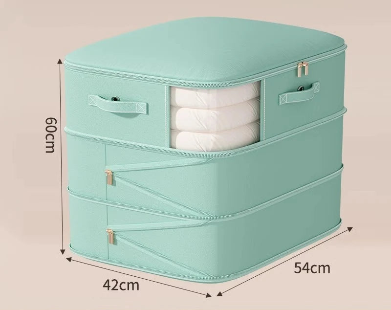 Vacuum Compression Storage Bags – Large Capacity for Quilts Vacuum Storage Bags Axl Green-3 Layers