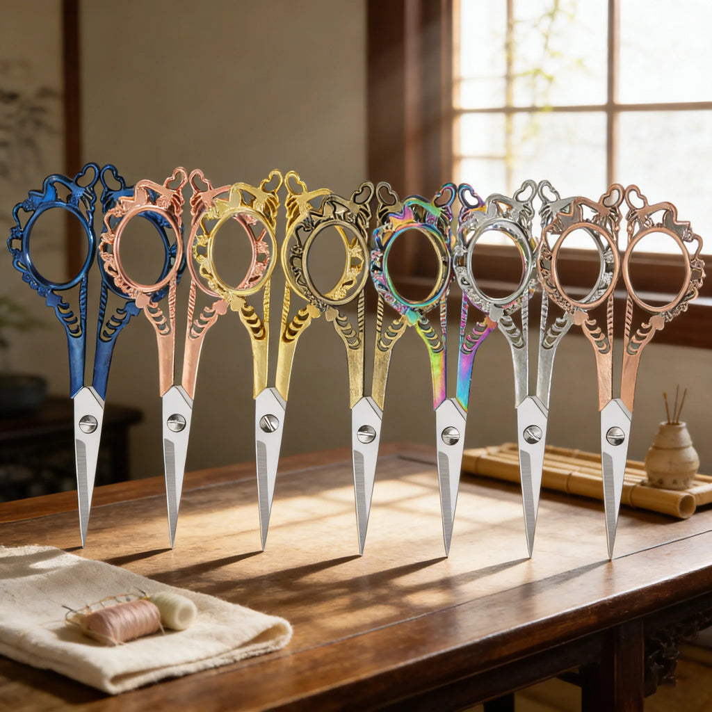 Vintage Stainless Steel Sewing Scissors – Embroidery & Tailor Sewing Scissors Axl