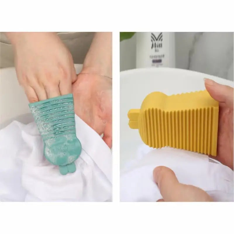 Rabbit Handheld Laundry Scrub Brush – Portable Mini Wash Board Laundry Scrub Brush Axl